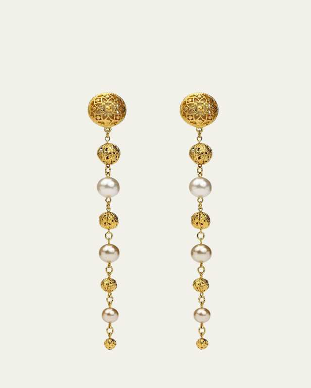 Multi-Drop Dangle Clip Earrings